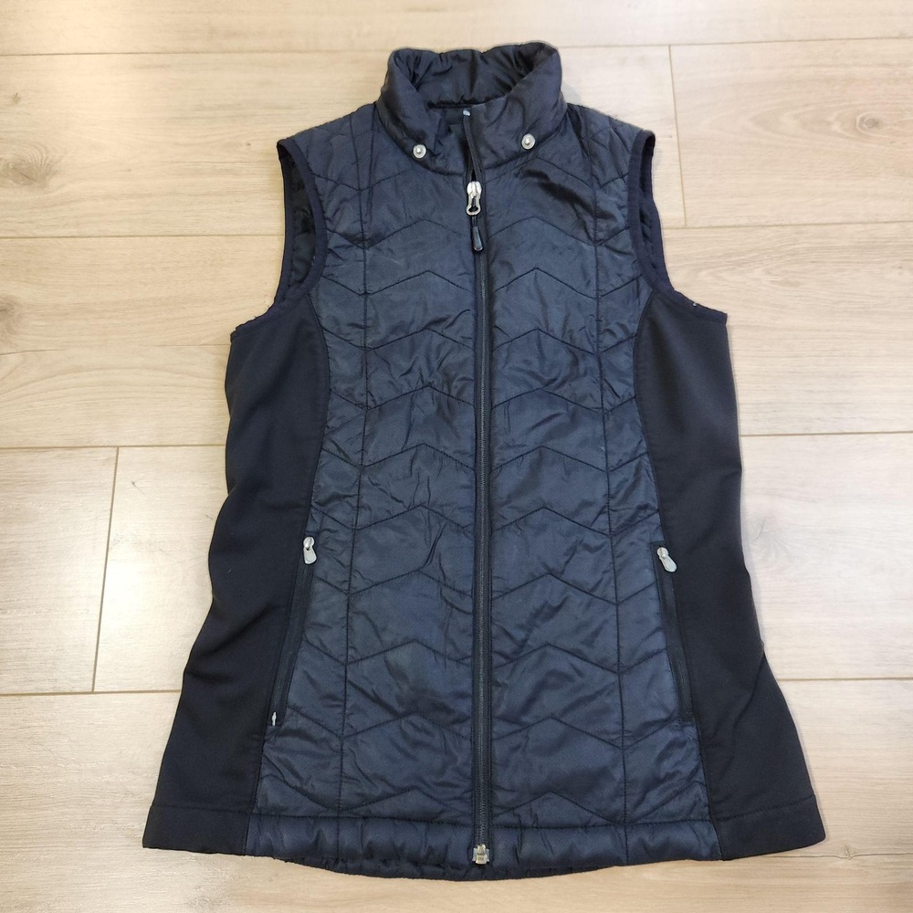 Klim Quilted Softshell Vest Womens Small Black 3M Thinsulate Insulated Full Zip